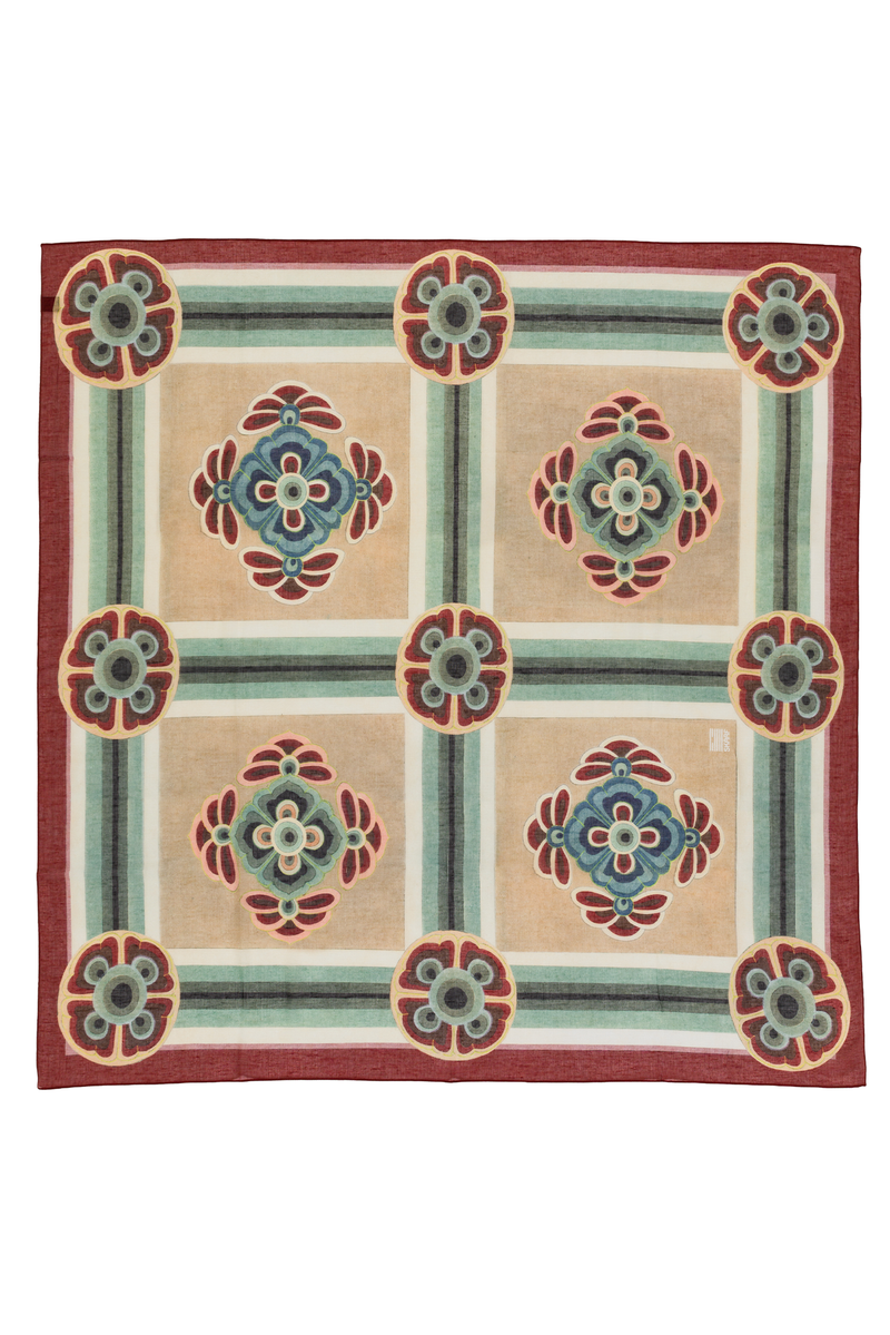 Tuch "Flowersquare"