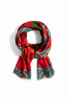 Schal "Floral Red"