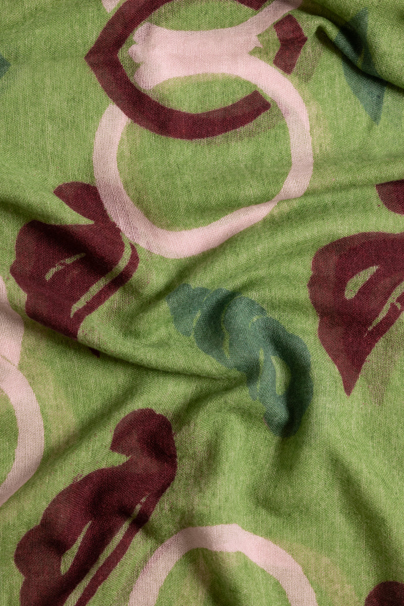 Tuch "FLOATING HARMONY - green"