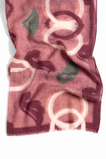 Schal "Floating Harmony-bordeaux"