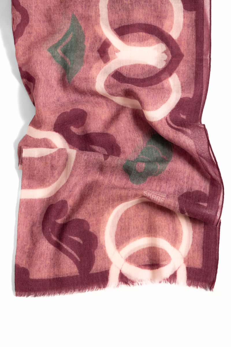 Schal "Floating Harmony-bordeaux"