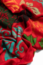Schal "Floral Red"