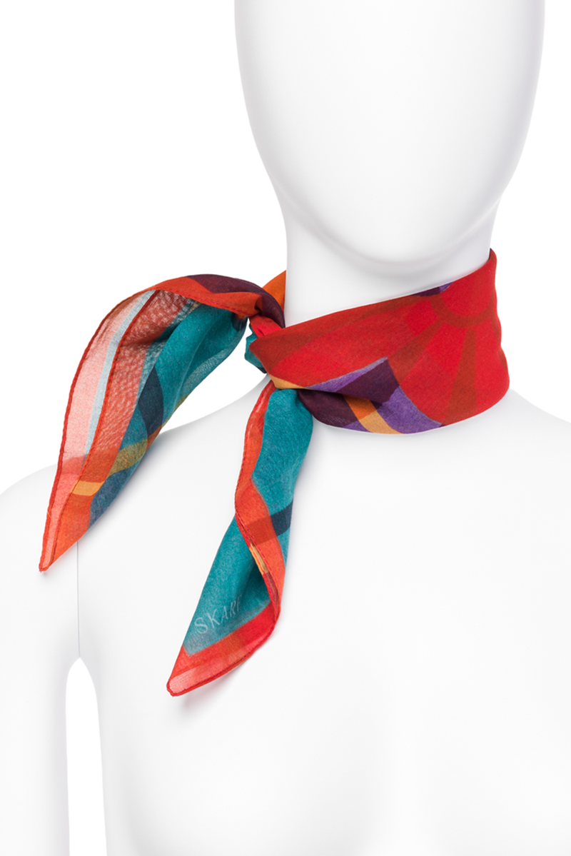 Tuch "Flower Splash 70ties – Cotton"