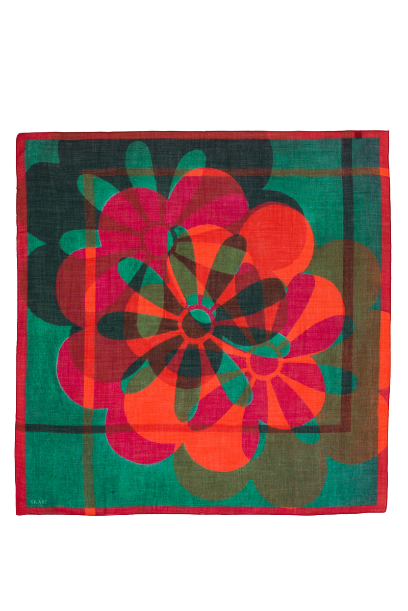 Tuch "Flower Splash - large"