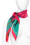 Tuch "Flower Splash  green/blue – Silk"