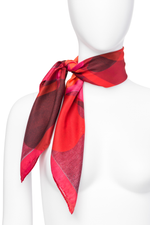 Tuch "Flower Splash  red/pink – Silk"