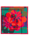 Tuch "Flower Splash green/blue – Cotton"