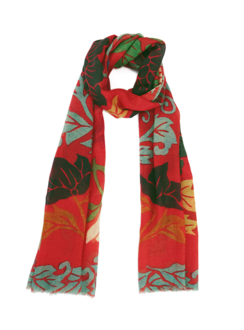 Schal "Floral Red"