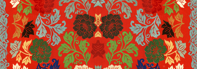 Schal "Floral Red"